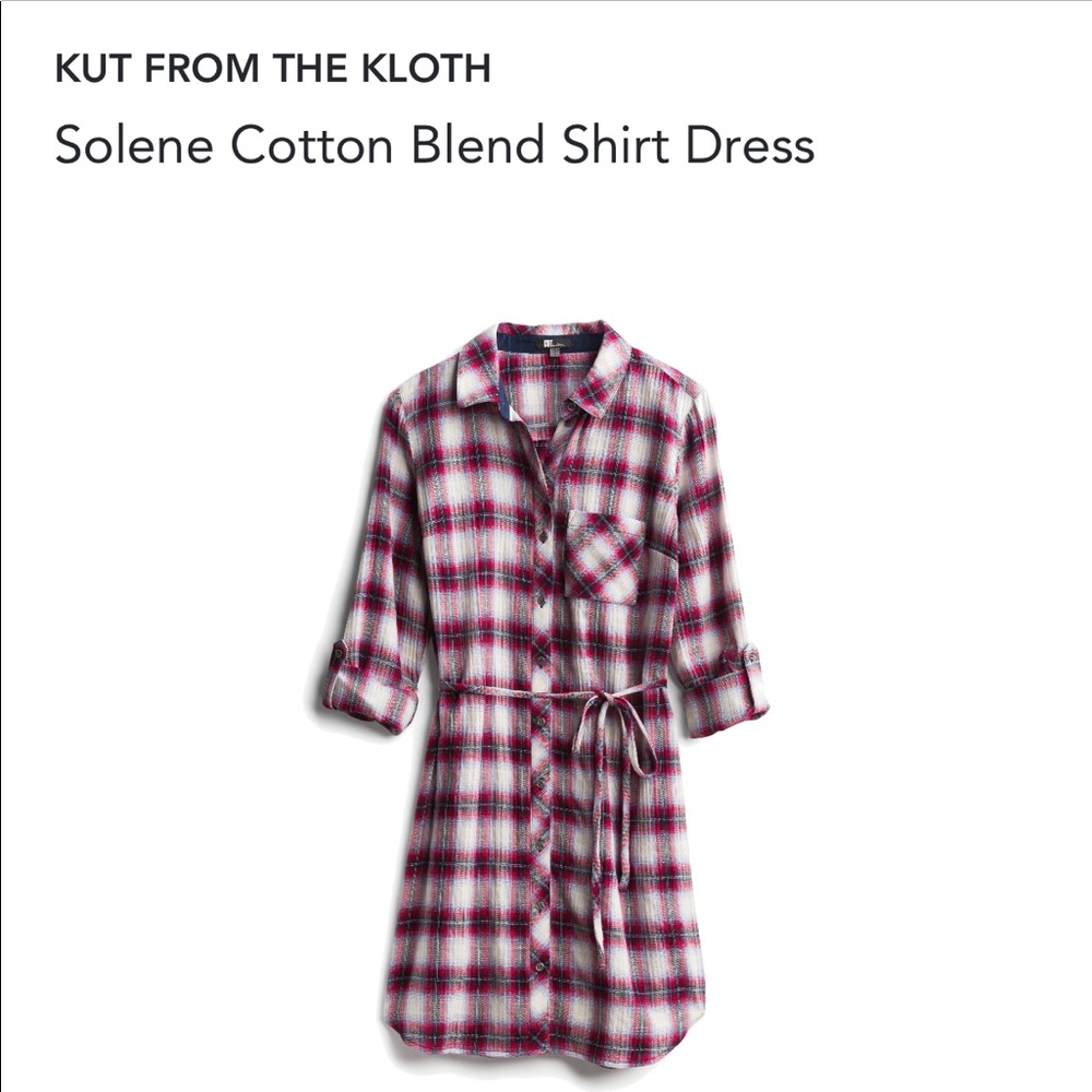 Kut from the Kloth Solene Cotton Blend Shirt Dress